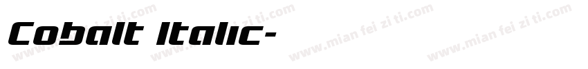 Cobalt Italic字体转换